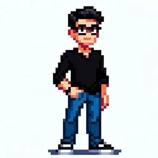 Pixel art of orlando standing